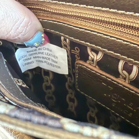 Tignanello Gold Metallic Leather Crossbody - Picture 8 of 8